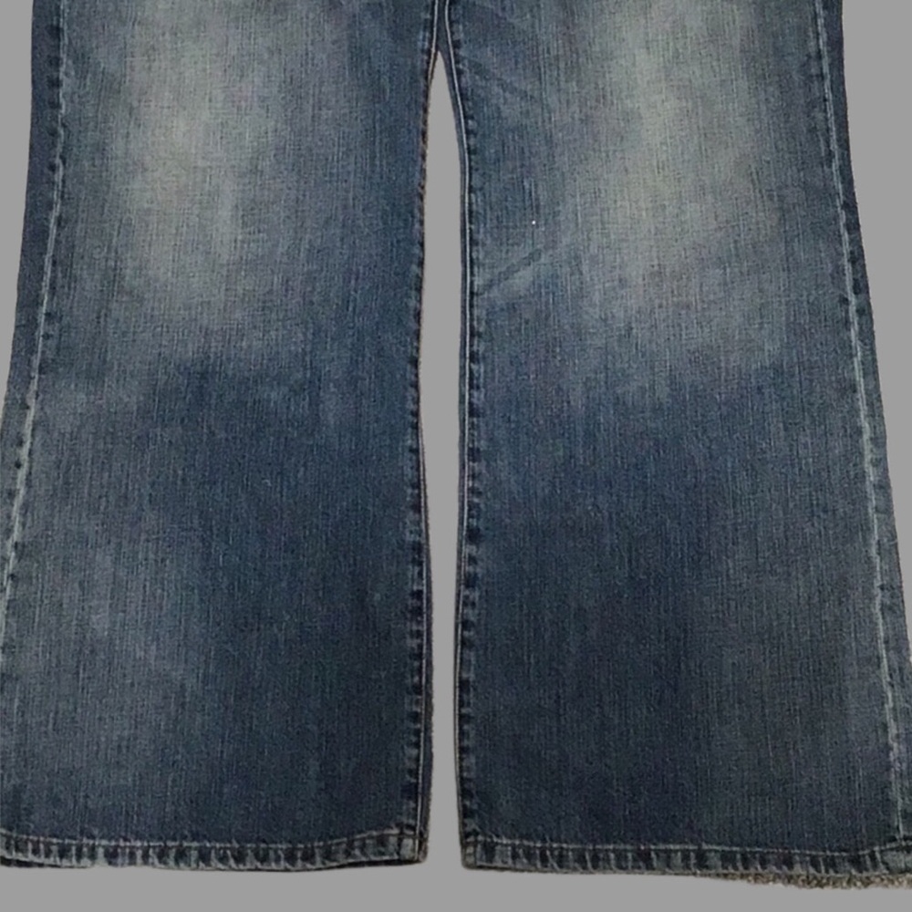 LAUREN RALPH LAUREN Patch Pocket Wide Leg Jeans Size 14 - Picture 3 of 7